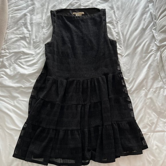 Max Studio Tiered Black Sleeveless Dress - Picture 1 of 9